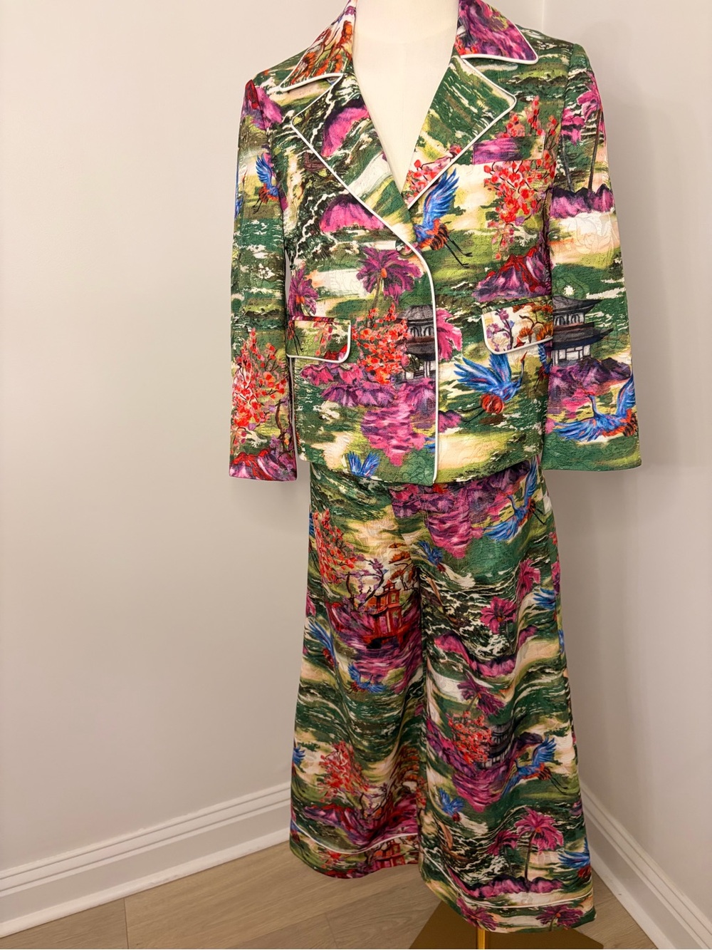 NWOT Stella Jean landscape Print Pantsuit Size US 4.